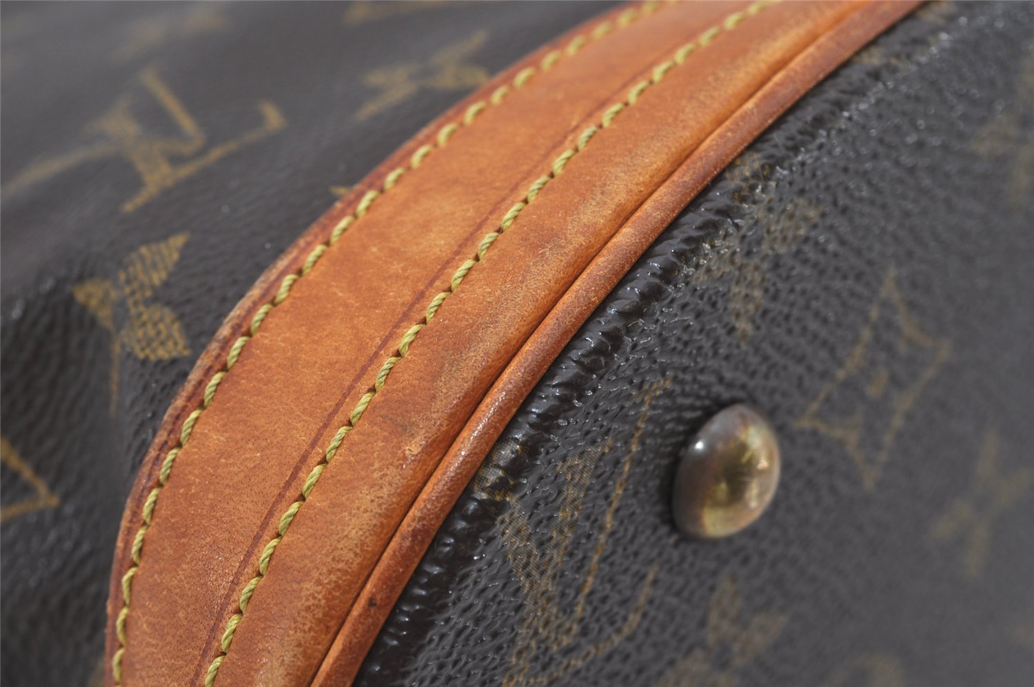 Authentic Louis Vuitton Monogram Bucket PM Shoulder Tote Bag M42238 LV 1724I