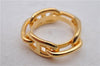 Authentic HERMES Scarf Ring Chaine dAncre Gold 1725D