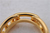 Authentic HERMES Scarf Ring Chaine dAncre Gold 1725D