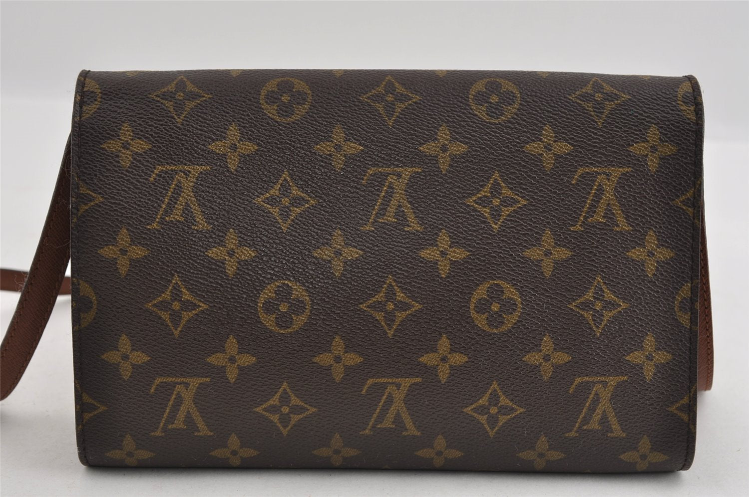 Authentic Louis Vuitton Monogram Bordeaux M51798 2Way Shoulder Clutch Bag 1725I
