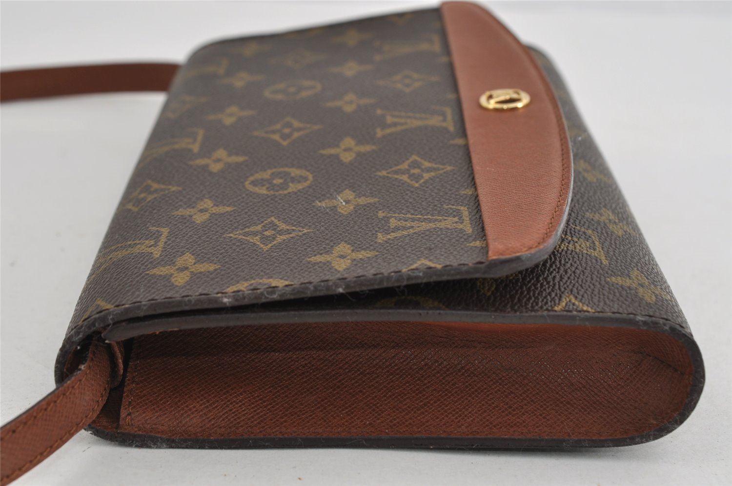 Authentic Louis Vuitton Monogram Bordeaux M51798 2Way Shoulder Clutch Bag 1725I