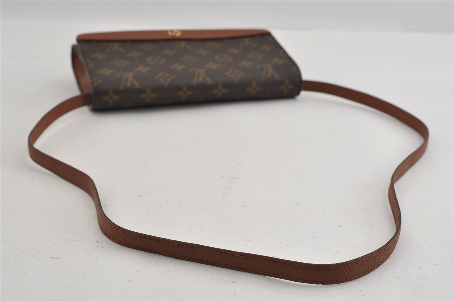 Authentic Louis Vuitton Monogram Bordeaux M51798 2Way Shoulder Clutch Bag 1725I