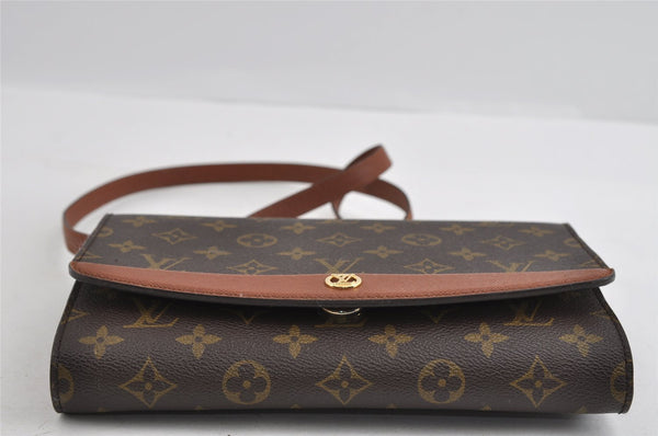 Authentic Louis Vuitton Monogram Bordeaux M51798 2Way Shoulder Clutch Bag 1725I