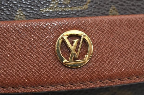 Authentic Louis Vuitton Monogram Bordeaux M51798 2Way Shoulder Clutch Bag 1725I