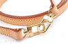 Authentic Louis Vuitton Leather Shoulder Strap Beige Size 114cm 44.9" LV 1726E