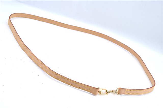 Authentic Louis Vuitton Leather Shoulder Strap Beige Size 114cm 44.9