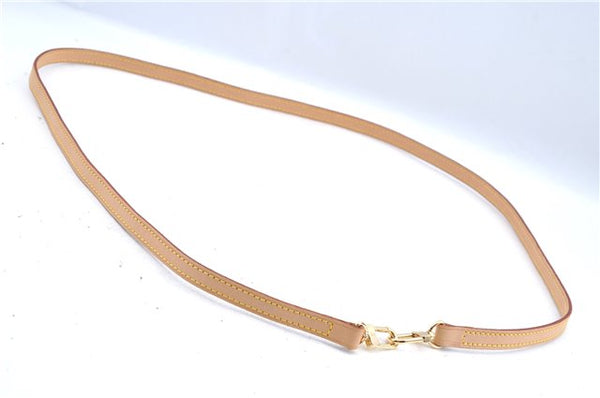 Authentic Louis Vuitton Leather Shoulder Strap Beige Size 114cm 44.9" LV 1726E