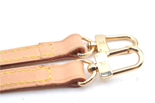 Authentic Louis Vuitton Leather Shoulder Strap Beige Size 114cm 44.9