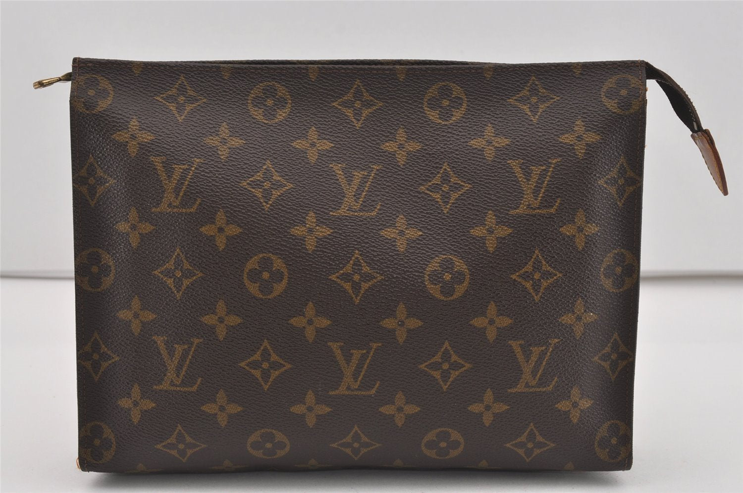 Auth Louis Vuitton Monogram Poche Toilette 26 Cosmetics Pouch Old Model LV 1728I