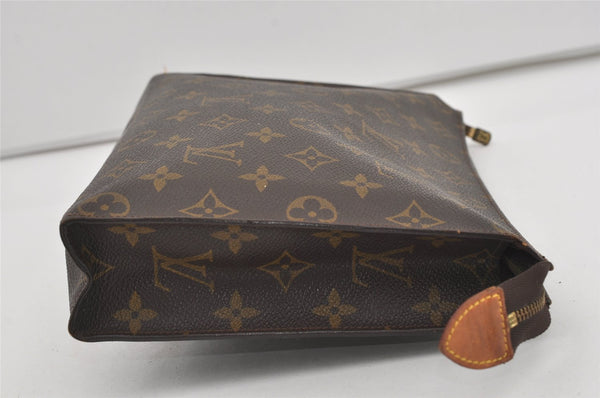 Auth Louis Vuitton Monogram Poche Toilette 26 Cosmetics Pouch Old Model LV 1728I
