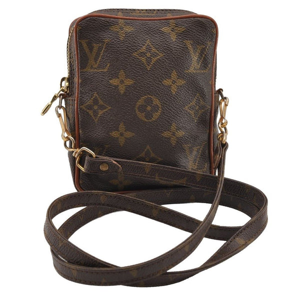 Auth Louis Vuitton Monogram Mini Poche Danube Shoulder Cross Bag Old Model 1729I