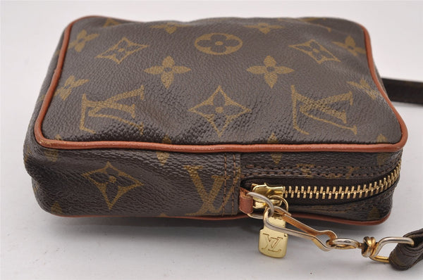 Auth Louis Vuitton Monogram Mini Poche Danube Shoulder Cross Bag Old Model 1729I
