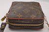 Auth Louis Vuitton Monogram Mini Poche Danube Shoulder Cross Bag Old Model 1729I