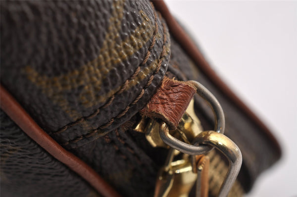 Auth Louis Vuitton Monogram Mini Poche Danube Shoulder Cross Bag Old Model 1729I