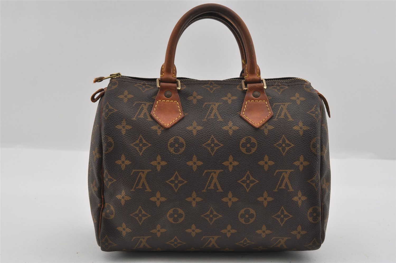 Authentic Louis Vuitton Monogram Speedy 25 Boston Hand Bag M41528 LV 1731I