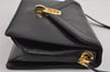 Authentic Christian Dior Vintage Shoulder Bag Purse Leather Black 1732I