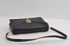 Authentic Christian Dior Vintage Shoulder Bag Purse Leather Black 1732I