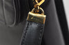 Authentic Christian Dior Vintage Shoulder Bag Purse Leather Black 1732I