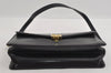 Authentic Christian Dior Vintage Shoulder Bag Purse Leather Black 1732I