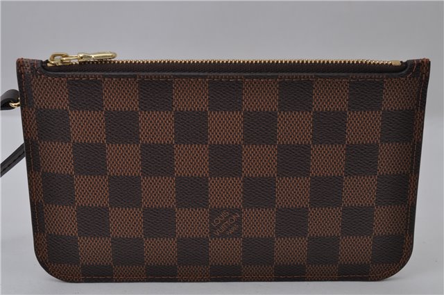 Authentic Louis Vuitton Damier Neverfull Pouch Purse Clutch LV 1733D