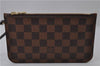 Authentic Louis Vuitton Damier Neverfull Pouch Purse Clutch LV 1733D