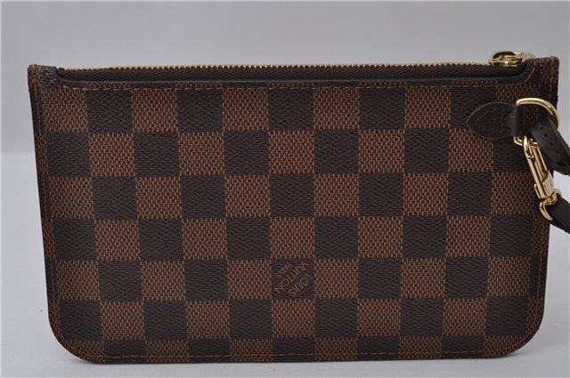 Authentic Louis Vuitton Damier Neverfull Pouch Purse Clutch LV 1733D