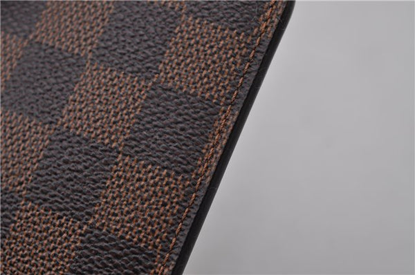 Authentic Louis Vuitton Damier Neverfull Pouch Purse Clutch LV 1733D