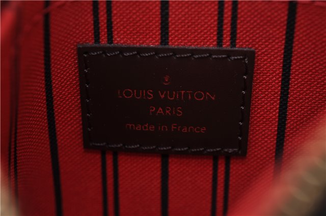 Authentic Louis Vuitton Damier Neverfull Pouch Purse Clutch LV 1733D