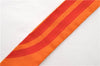 Authentic HERMES Twilly Scarf Silk Line Design Red Orange Box 1734E