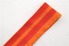 Authentic HERMES Twilly Scarf Silk Line Design Red Orange Box 1734E