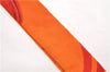 Authentic HERMES Twilly Scarf Silk Line Design Red Orange Box 1734E