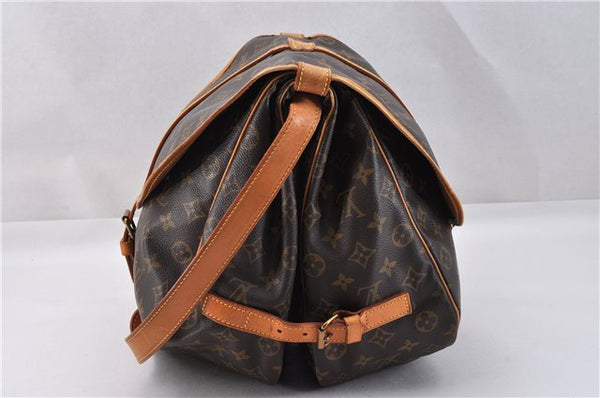 Authentic Louis Vuitton Monogram Saumur 35 Shoulder Cross Bag M42254 LV 1734F