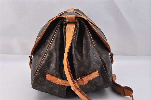 Authentic Louis Vuitton Monogram Saumur 35 Shoulder Cross Bag M42254 LV 1734F