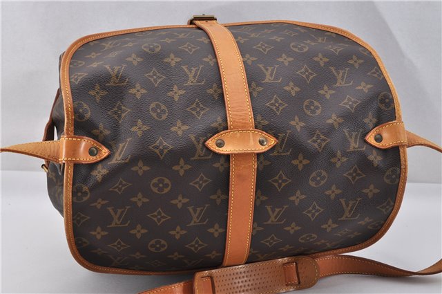 Authentic Louis Vuitton Monogram Saumur 35 Shoulder Cross Bag M42254 LV 1734F