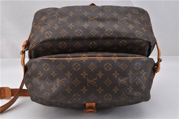 Authentic Louis Vuitton Monogram Saumur 35 Shoulder Cross Bag M42254 LV 1734F