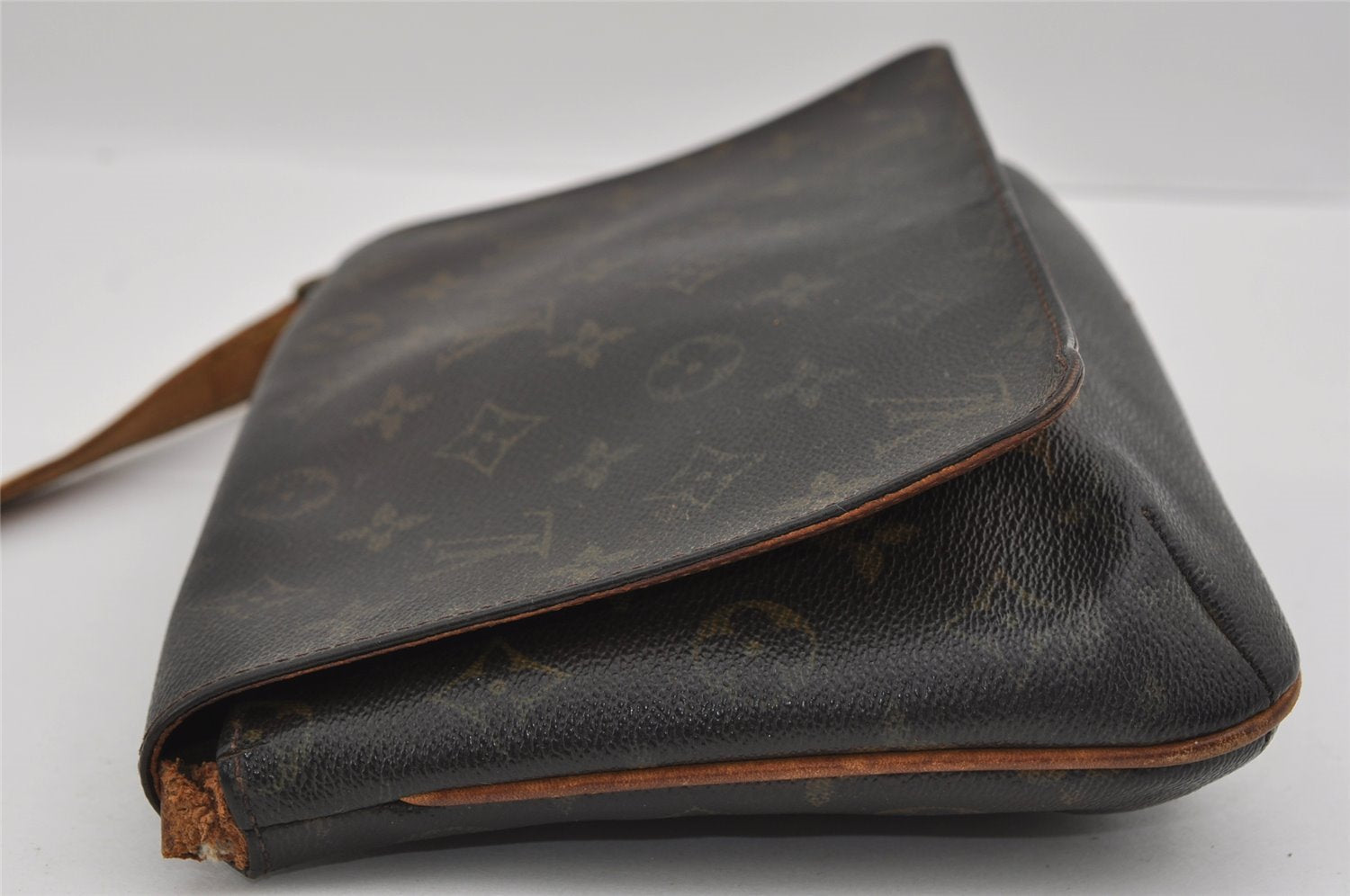 Authentic Louis Vuitton Monogram Musette Tango M51388 Shoulder Bag Junk 1735I