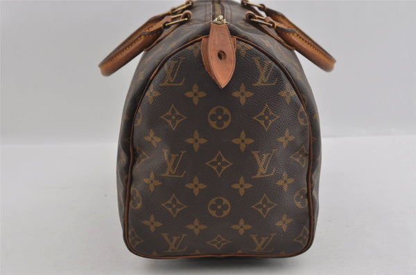 Authentic Louis Vuitton Monogram Speedy 30 Hand Boston Bag M41526 LV 1736I