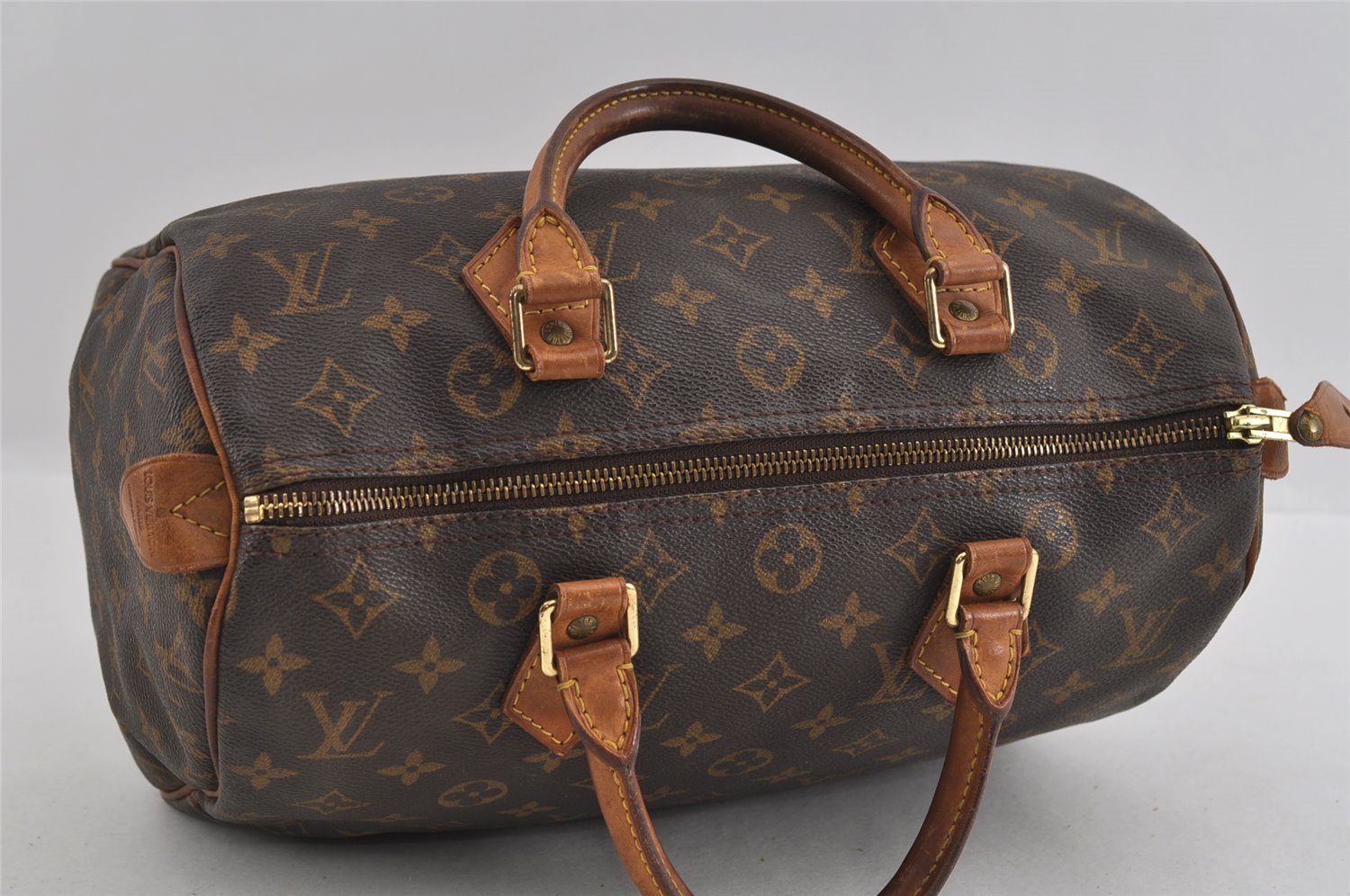 Authentic Louis Vuitton Monogram Speedy 30 Hand Boston Bag M41526 LV 1736I