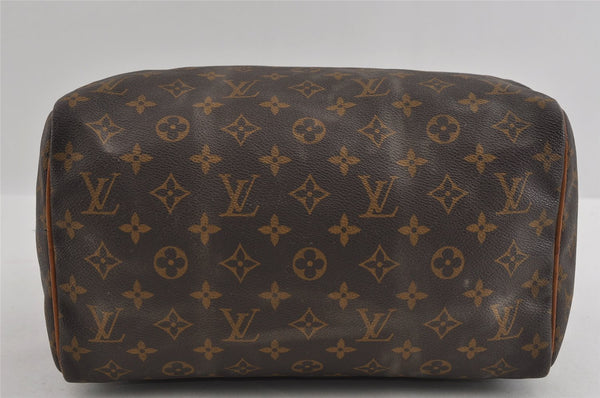 Authentic Louis Vuitton Monogram Speedy 30 Hand Boston Bag M41526 LV 1736I