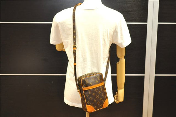 Authentic Louis Vuitton Monogram Danube Shoulder Cross Body Bag M45266 LV 1737F