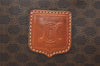 Authentic CELINE Macadam Blason Shoulder Tote Bag PVC Leather Brown 1737I