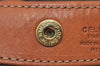 Authentic CELINE Macadam Blason Shoulder Tote Bag PVC Leather Brown 1737I