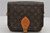 Authentic Louis Vuitton Monogram Cartouchiere MM M51253 Shoulder Cross Bag 1738F
