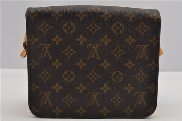 Authentic Louis Vuitton Monogram Cartouchiere MM M51253 Shoulder Cross Bag 1738F