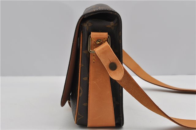 Authentic Louis Vuitton Monogram Cartouchiere MM M51253 Shoulder Cross Bag 1738F
