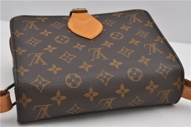 Authentic Louis Vuitton Monogram Cartouchiere MM M51253 Shoulder Cross Bag 1738F