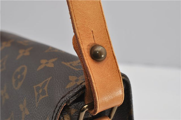 Authentic Louis Vuitton Monogram Cartouchiere MM M51253 Shoulder Cross Bag 1738F