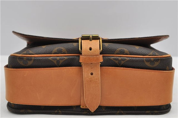 Authentic Louis Vuitton Monogram Cartouchiere MM M51253 Shoulder Cross Bag 1738F