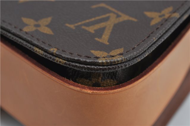 Authentic Louis Vuitton Monogram Cartouchiere MM M51253 Shoulder Cross Bag 1738F