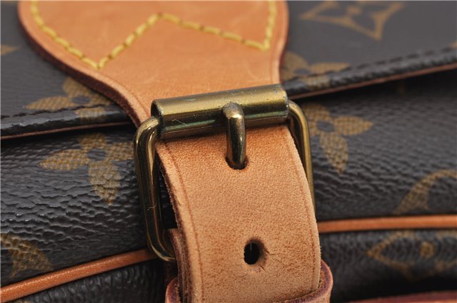 Authentic Louis Vuitton Monogram Cartouchiere MM M51253 Shoulder Cross Bag 1738F